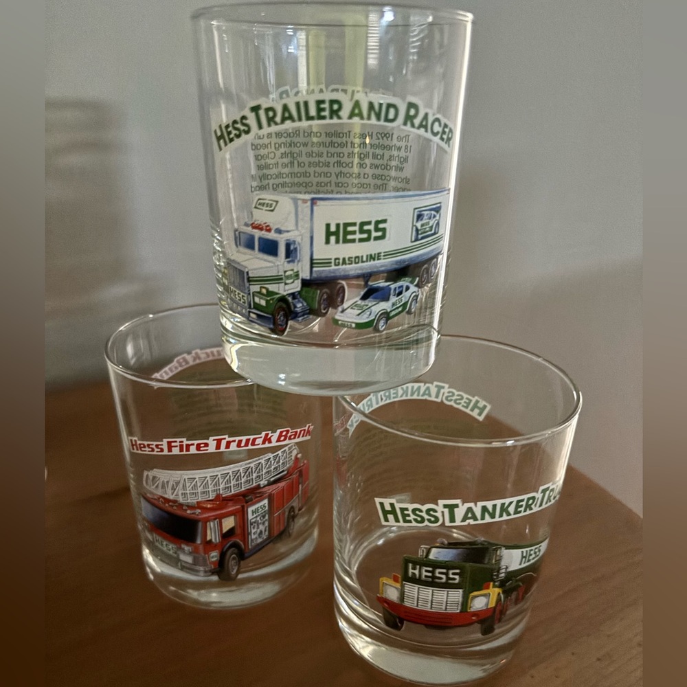 Vintage Hess Truck Glasses